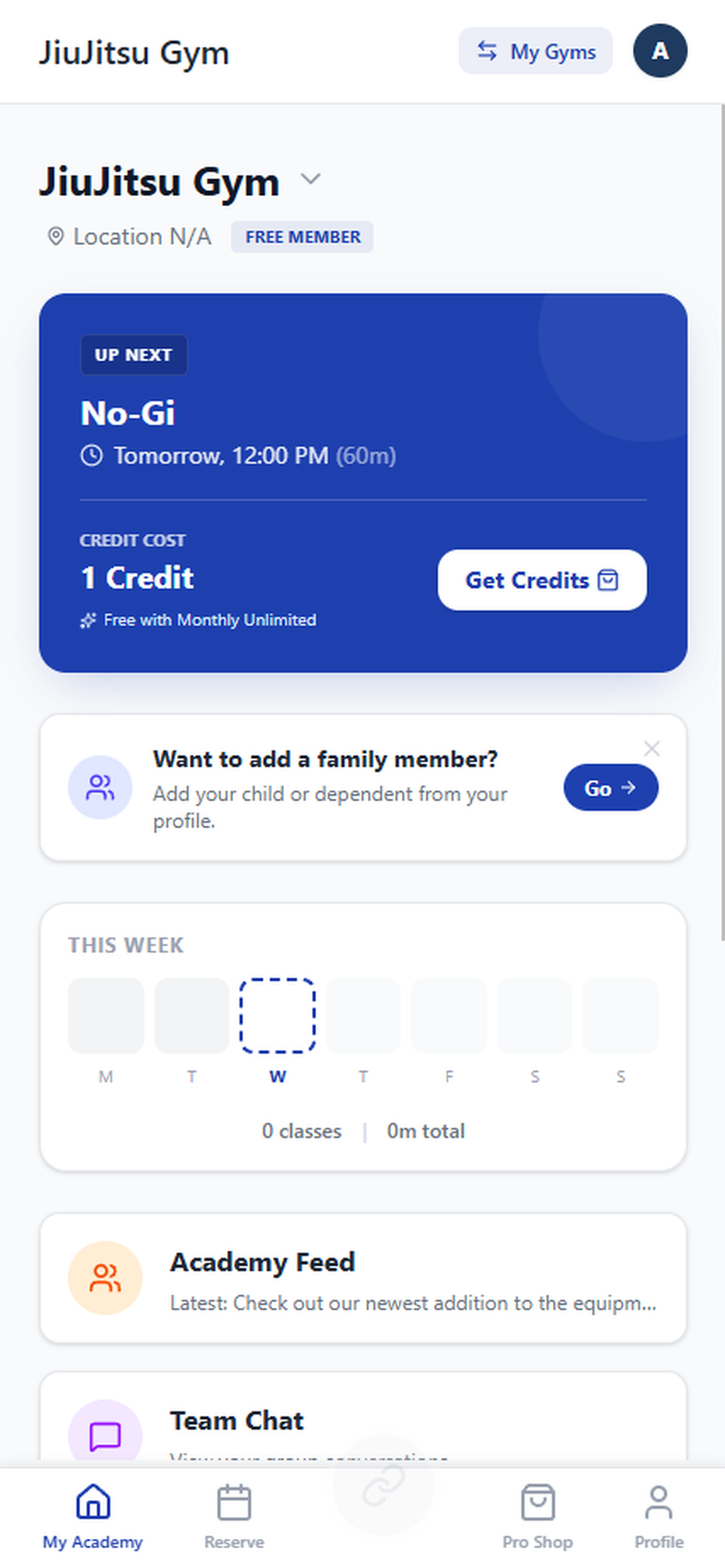 StudioDash member app